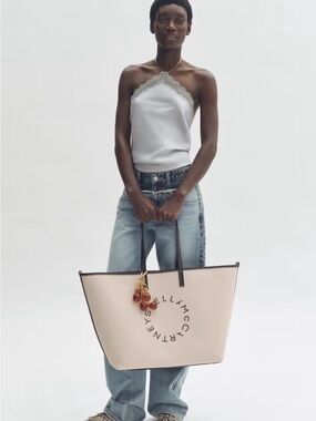 Stella McCartney Large Canvas Tote Bag NWT